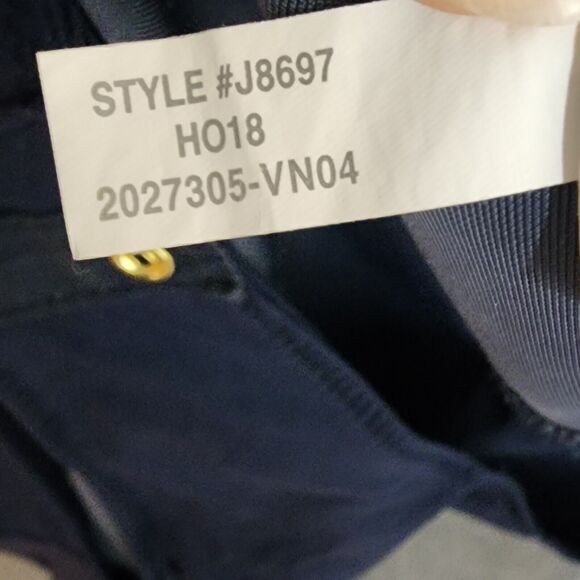 J Crew Jeans Bodysuit Velour Large Navy Blue Long Sleeve - Picture 9 of 10